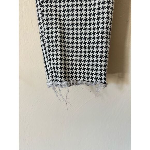 H&M DIVIDED Black White Houndstooth High Waist Super Skinny Ankle Jeans Size 8 - Picture 5 of 6